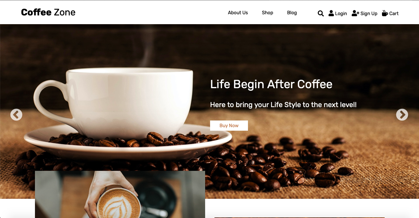 Coffee shop theme